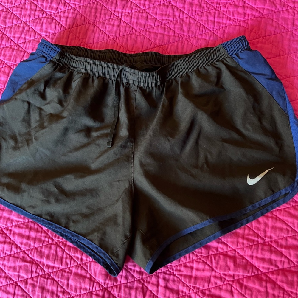 Nike Women's Black and Blue Shorts